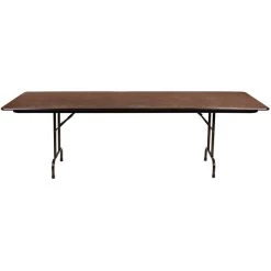 Correll Folding Table, 36" X 96" Melamine Top, Walnut 7 Correll Folding Table, 36" X 96" Melamine Top, Walnut -Zown Shop 1201804