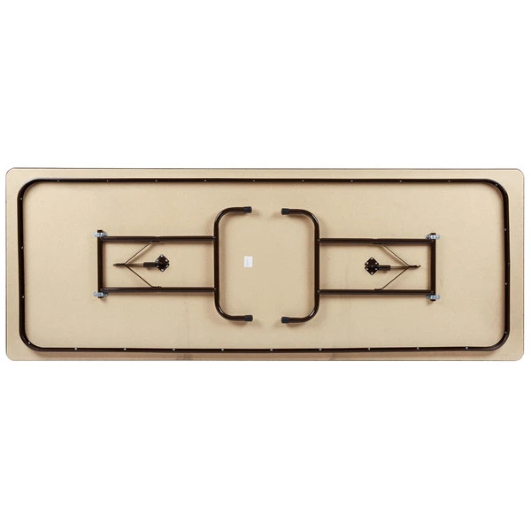 Correll Folding Table, 36" X 96" Melamine Top, Walnut 5 Correll Folding Table, 36" X 96" Melamine Top, Walnut - Image 5