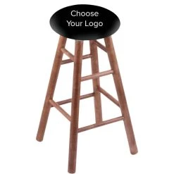 Holland Bar Stool Logo Wood Bar Stool With Medium Finish
