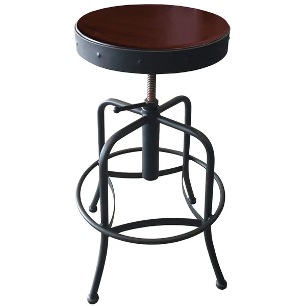 Holland Bar Stool 910BWDC Black Wrinkle Steel Height Adjustable Stool With Dark Cherry Finish Seat 1 Holland Bar Stool 910BWDC Black Wrinkle Steel Height Adjustable Stool With Dark Cherry Finish Seat