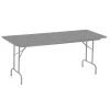 Correll 18" X 60" Rectangular Gray Granite High Pressure Heavy Duty Folding Table