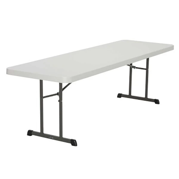 Lifetime 880250 30" X 96" Rectangular Almond Professional-Grade Plastic Folding Table - 18/Pack 1 Lifetime 880250 30" X 96" Rectangular Almond Professional-Grade Plastic Folding Table - 18/Pack