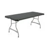 Lifetime 880350 30" X 72" Rectangular Black Plastic Nesting Folding Table - 26/Pack