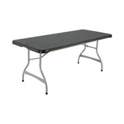 Lifetime 880350 30" X 72" Rectangular Black Plastic Nesting Folding Table - 26/Pack