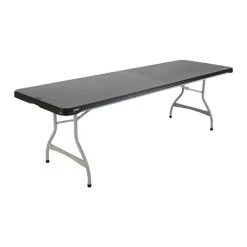 Lifetime 880462 30" X 96" Rectangular Black Plastic Nesting Folding Table - 27/Pack