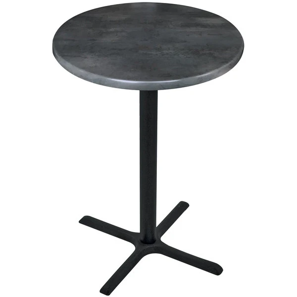 Holland Bar Stool OD211-3042BWOD30RBlkStl 30" Round Black Steel Laminate Outdoor / Indoor Bar Height Table With Cross Base 1 Holland Bar Stool OD211-3042BWOD30RBlkStl 30" Round Black Steel Laminate Outdoor / Indoor Bar Height Table With Cross Base