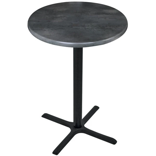 Holland Bar Stool OD211-3042BWOD36RBlkStl 36" Round Black Steel Laminate Outdoor / Indoor Bar Height Table With Cross Base 1 Holland Bar Stool OD211-3042BWOD36RBlkStl 36" Round Black Steel Laminate Outdoor / Indoor Bar Height Table With Cross Base