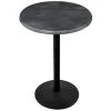 Holland Bar Stool OD214-2236BWOD30RBlkStl 30" Round Black Steel Laminate Outdoor / Indoor Counter Height Table With Round Base