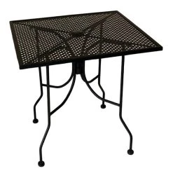 American Tables & Seating ALM3030 30" X 30" Square Top Outdoor Table With Umbrella Hole