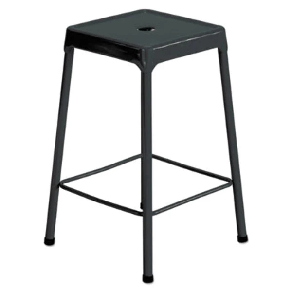 Safco 6605BL Black Counter Height Steel Stool 1 Safco 6605BL Black Counter Height Steel Stool