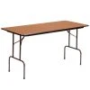 Correll 30" X 96" Medium Oak Solid High Pressure Heavy Duty Folding Table With Plywood Core