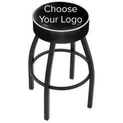 Holland Bar Stool NHL Logo Single Ring Swivel Bar Stool With 4" Padded Seat