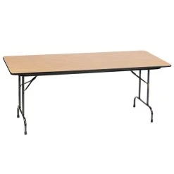 Correll 24" X 96" Fusion Maple High Pressure Heavy Duty Folding Table