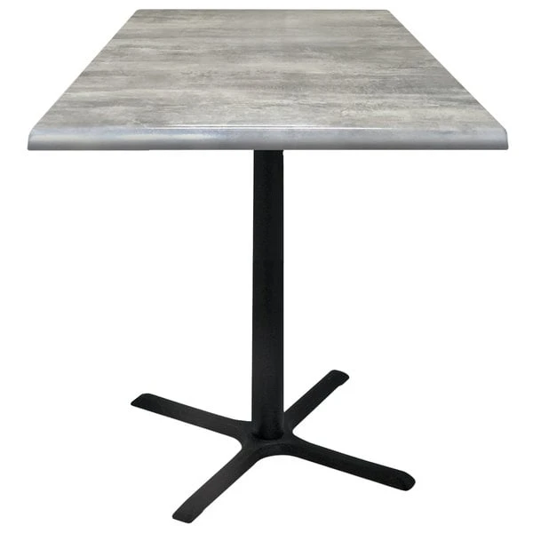 Holland Bar Stool OD211-3030BWOD36SQGryStn 36" Square Greystone Outdoor / Indoor Standard Height Table With Cross Base 1 Holland Bar Stool OD211-3030BWOD36SQGryStn 36" Square Greystone Outdoor / Indoor Standard Height Table With Cross Base