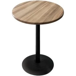 Holland Bar Stool OD214-2236BWOD30RNat 30" Round Natural Outdoor / Indoor Counter Height Table With Round Base