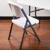 Lifetime 2802 White Contoured Folding Chair