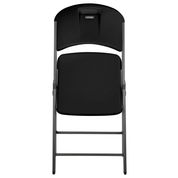 Lifetime 80187 Black Contoured Folding Chair - 4/Pack 3 Lifetime 80187 Black Contoured Folding Chair - 4/Pack - Image 3