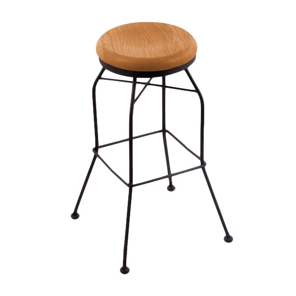 Holland Bar Stool 302030BWMedOak Black Wrinkle Steel Bar Height Swivel Stool With Medium Oak Wood Seat 1 Holland Bar Stool 302030BWMedOak Black Wrinkle Steel Bar Height Swivel Stool With Medium Oak Wood Seat