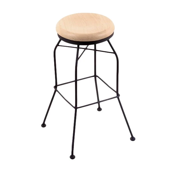 Holland Bar Stool 302030BWNatMpl Black Wrinkle Steel Bar Height Swivel Stool With Natural Maple Wood Seat 1 Holland Bar Stool 302030BWNatMpl Black Wrinkle Steel Bar Height Swivel Stool With Natural Maple Wood Seat