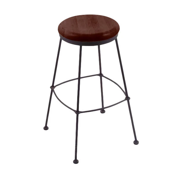 Holland Bar Stool 303025BWDCOak Black Wrinkle Steel Counter Height Stool With Dark Cherry Oak Wood Seat 1 Holland Bar Stool 303025BWDCOak Black Wrinkle Steel Counter Height Stool With Dark Cherry Oak Wood Seat