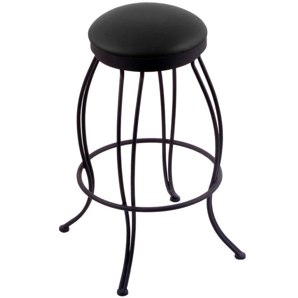 Holland Bar Stool 300030BWBlkVinyl Georgian Black Wrinkle Steel Bar Height Swivel Stool With Black Vinyl Seat 1 Holland Bar Stool 300030BWBlkVinyl Georgian Black Wrinkle Steel Bar Height Swivel Stool With Black Vinyl Seat