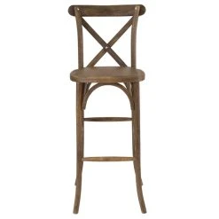 Flash Furniture XA-X-BAR-GO-GG Hercules Dark Antique Wood Stackable Cross Back Barstool 5 Flash Furniture XA-X-BAR-GO-GG Hercules Dark Antique Wood Stackable Cross Back Barstool -Zown Shop 1543451