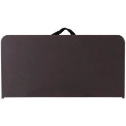 Flash Furniture DAD-LF-86-GG 34" Square Brown Wood Grain Commercial Duty Plastic Bi-Fold Folding Table -Zown Shop 1556968