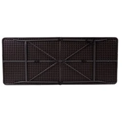 Flash Furniture DAD-LF-183Z-GG 30" X 72" Rectangular Brown Wood Grain Commercial Duty Plastic Bi-Fold Folding Table 5 Flash Furniture DAD-LF-183Z-GG 30" X 72" Rectangular Brown Wood Grain Commercial Duty Plastic Bi-Fold Folding Table -Zown Shop 1557007