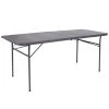 Flash Furniture DAD-LF-183Z-DG-GG 30" X 72" Rectangular Dark Gray Commercial Duty Plastic Bi-Fold Folding Table