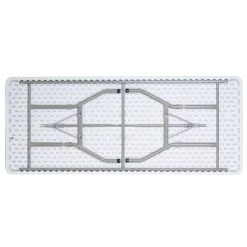 Lancaster Table & Seating 30" X 72" Heavy-Duty Granite White Plastic Folding Table -Zown Shop 1681937