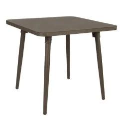 BFM Seating Fresco 32" Square Table With Solid Aluminum Top And Bronze Powder Coat