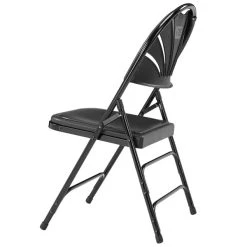 National Public Seating 1110 Black Metal Folding Chair With Black Plastic Seat 5 National Public Seating 1110 Black Metal Folding Chair With Black Plastic Seat -Zown Shop 1713586