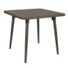 BFM Seating Fresco 36" Square Table With Solid Aluminum Top And Bronze Powder Coat