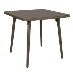 BFM Seating Fresco 36" Square Table With Solid Aluminum Top And Bronze Powder Coat