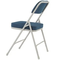 National Public Seating 3215 Gray Metal Folding Chair With 2" Regal Blue Fabric Padded Seat 5 National Public Seating 3215 Gray Metal Folding Chair With 2" Regal Blue Fabric Padded Seat -Zown Shop 1723468