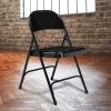 National Public Seating 510 Black Metal Folding Chair