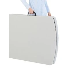 National Public Seating BMFIH3072 Fold-In-Half 30" X 72" Speckled Gray Plastic Folding Table 9 National Public Seating BMFIH3072 Fold-In-Half 30" X 72" Speckled Gray Plastic Folding Table -Zown Shop 1726457