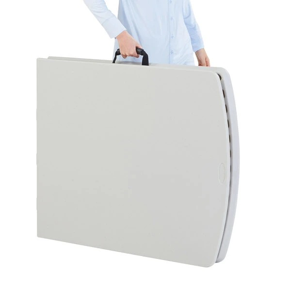 National Public Seating BMFIH3072 Fold-In-Half 30" X 72" Speckled Gray Plastic Folding Table 5 National Public Seating BMFIH3072 Fold-In-Half 30" X 72" Speckled Gray Plastic Folding Table - Image 5