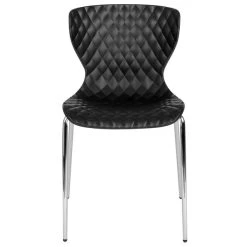 Flash Furniture LF-7-07C-BLK-GG Lowell Contemporary Black Plastic Stackable Chair 5 Flash Furniture LF-7-07C-BLK-GG Lowell Contemporary Black Plastic Stackable Chair -Zown Shop 1734822