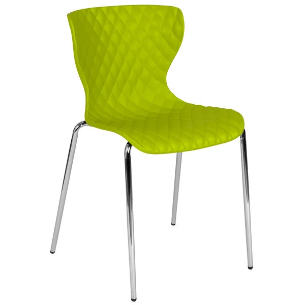 Flash Furniture LF-7-07C-CGRN-GG Lowell Contemporary Citrus Green Plastic Stackable Chair 1 Flash Furniture LF-7-07C-CGRN-GG Lowell Contemporary Citrus Green Plastic Stackable Chair
