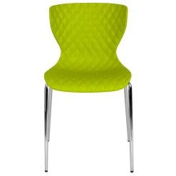 Flash Furniture LF-7-07C-CGRN-GG Lowell Contemporary Citrus Green Plastic Stackable Chair 5 Flash Furniture LF-7-07C-CGRN-GG Lowell Contemporary Citrus Green Plastic Stackable Chair -Zown Shop 1734838
