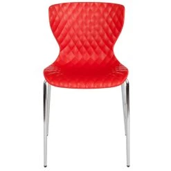 Flash Furniture LF-7-07C-RED-GG Lowell Contemporary Red Plastic Stackable Chair 5 Flash Furniture LF-7-07C-RED-GG Lowell Contemporary Red Plastic Stackable Chair -Zown Shop 1736967