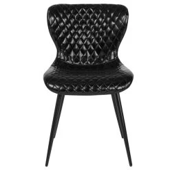 Flash Furniture LF-9-07A-BLK-GG Bristol Contemporary Black Vinyl Upholstered Chair 5 Flash Furniture LF-9-07A-BLK-GG Bristol Contemporary Black Vinyl Upholstered Chair -Zown Shop 1739193