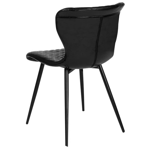 Flash Furniture LF-9-07A-BLK-GG Bristol Contemporary Black Vinyl Upholstered Chair 2 Flash Furniture LF-9-07A-BLK-GG Bristol Contemporary Black Vinyl Upholstered Chair - Image 2