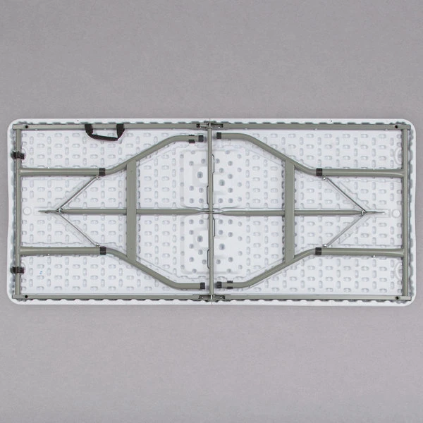 Flash Furniture RB-3050FH-ADJ-GG 30" X 60" Rectangular Height Adjustable Granite White Plastic Bi-Fold Folding Table 3 Flash Furniture RB-3050FH-ADJ-GG 30" X 60" Rectangular Height Adjustable Granite White Plastic Bi-Fold Folding Table - Image 3