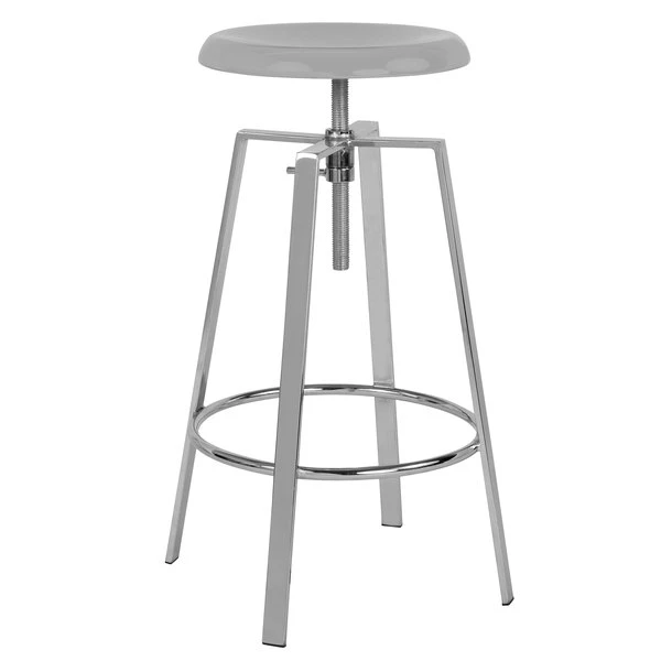 Flash Furniture CH-181070-26S-CHR-GG Toledo Industrial Style Chrome Bar Stool With Adjustable Height Seat 1 Flash Furniture CH-181070-26S-CHR-GG Toledo Industrial Style Chrome Bar Stool With Adjustable Height Seat