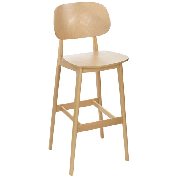 BFM Seating Emma Natural Beechwood Bar Height Chair 1 BFM Seating Emma Natural Beechwood Bar Height Chair