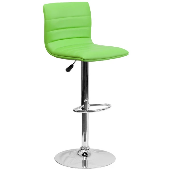 Flash Furniture CH-92023-1-GRN-GG Green Vinyl Contemporary Adjustable Height Barstool 1 Flash Furniture CH-92023-1-GRN-GG Green Vinyl Contemporary Adjustable Height Barstool
