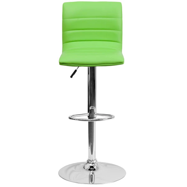 Flash Furniture CH-92023-1-GRN-GG Green Vinyl Contemporary Adjustable Height Barstool 3 Flash Furniture CH-92023-1-GRN-GG Green Vinyl Contemporary Adjustable Height Barstool - Image 3