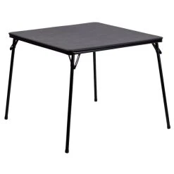Flash Furniture JB-2-GG 33 1/2" Square Black Folding Card Table
